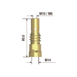 FUBAG Адаптер контактного наконечника сварочного аппарата  M10х60 мм (2 шт.) в Тольятти фото