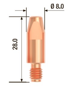 FUBAG Контактный наконечник M6 X 28мм ECU1.2мм/.045 дюйма (10 шт.) в Тольятти фото